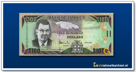 Jamaica-100-Dollar-Sir-Donald-Sangster-2000-2011