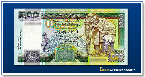 Sri-Lanka-1000-Roepies-Two-Elephants-1991-1992