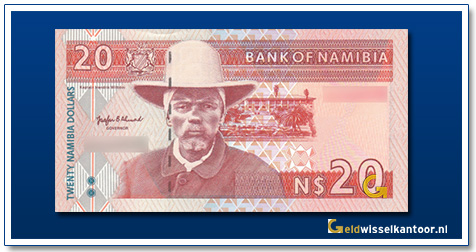 Namibië-20-Dollar-Kaptein-Hendrik-Witbooi-1996