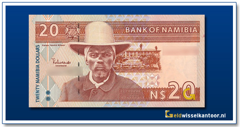 Namibië-20-Dollar-Kaptein-Hendrik-Witbooi-1999