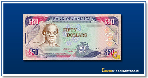 Jamaica-50-Dollar-Samuel-Sharpe-1988-1999