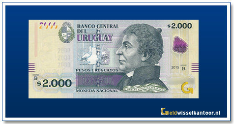 Uruguay-2000-Pesos-Damaso-Antonio-Larrañaga-2015