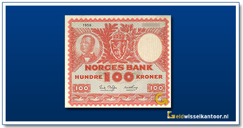 Noorwegen-100-Kronen-Henrik-Wergeland-1949-1962