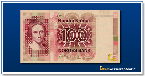 Noorwegen-100-Kronen-Camilla-Collett-1979-1997