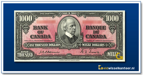 Canada-1000-Dollar-Sir-Wilfrid-Laurier-1937