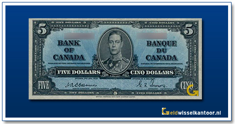 Canada-5-Dollar-King-George-VI-1937