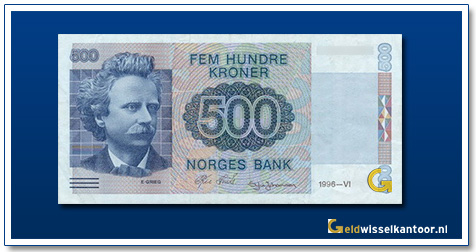 Noorwegen-500-Kronen-Edvard-Grieg-1991-2000