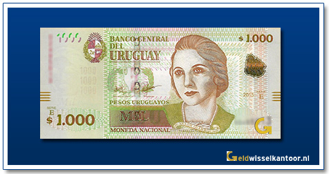 Uruguay-1000-Pesos-Juana-de-Ibarbourou-2017