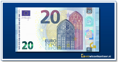 Europa 20 euro Bridge in Gothic style 2015