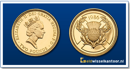 Engeland 2 Pounds Queen Elizabeth II 1986-1996