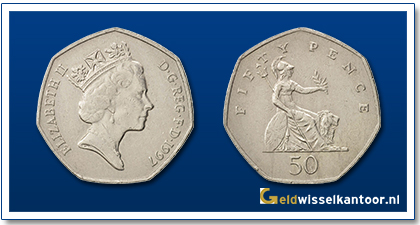 50 Pence Queen Elizabeth II 1997