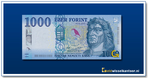 Hongarije-1.000-Forint-King-Matyas-2017