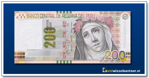 Peru-200-Sol-Sante-Rosa-de-Lima-2016