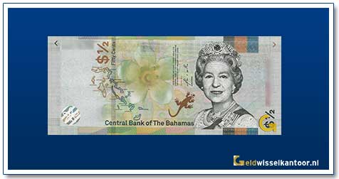 Bahama's-1/2-Dollar-Queen-Elizabeth-II-Crisp-Evolution-2019