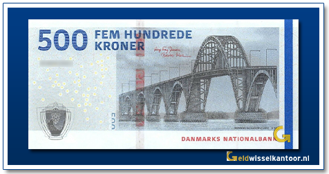 Denemarken 500 Kroner Alexandrine Bridge 2020