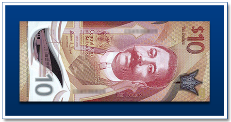 Barbados-10-dollar-2022-Charles-Duncan-banknote-front