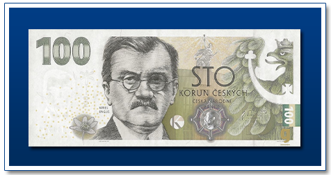 Czech Republic 100 Korun 2022 Karel Engliš banknote front